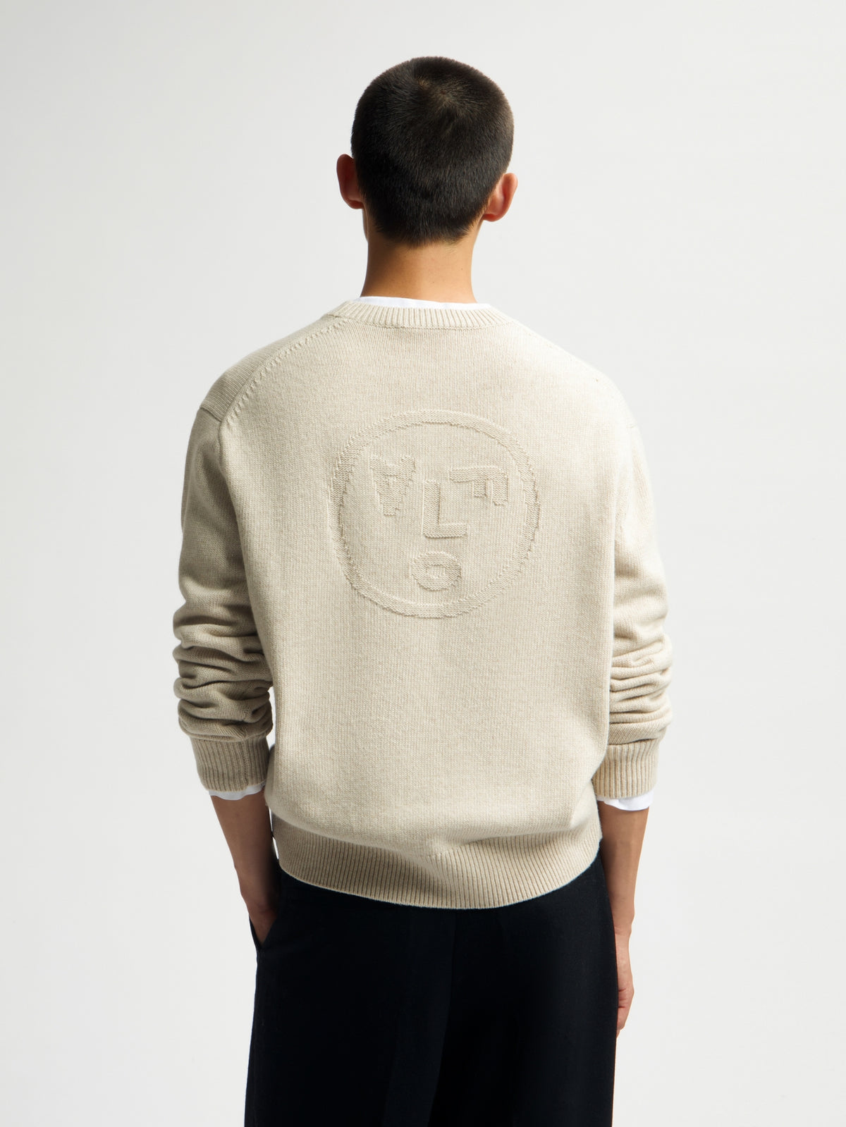 FACE KNITTED CREWNECK | ANCIENT SCROLL