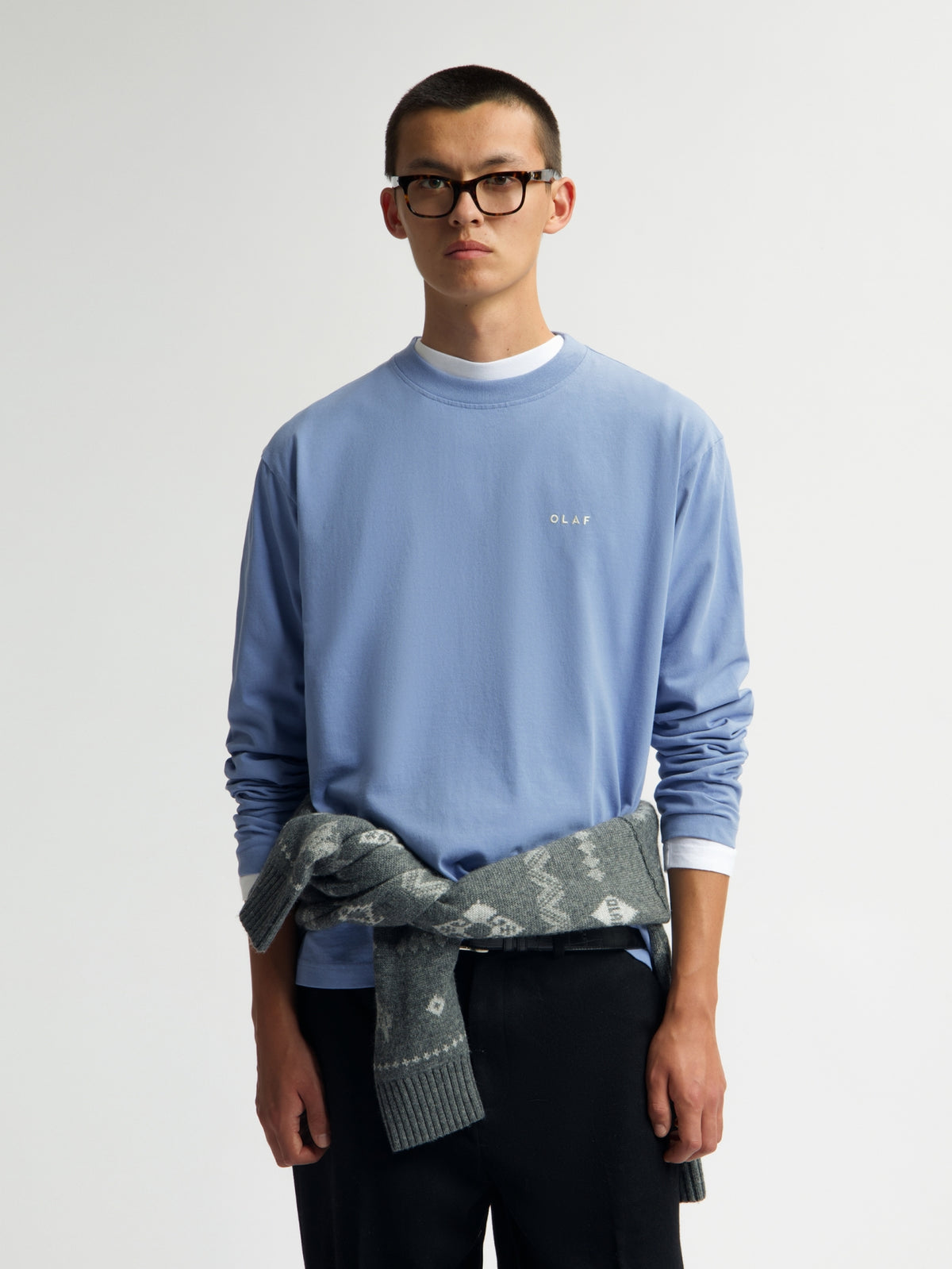 IT'S ALL RELATIVES LS TEE | DUSTY BLUE