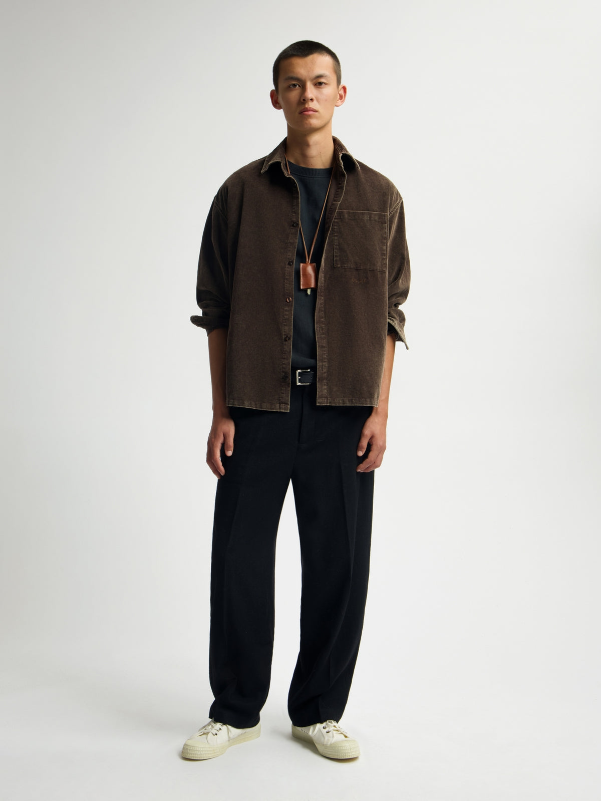 WASHED CORDUROY BOXY SHIRT | BRACKEN