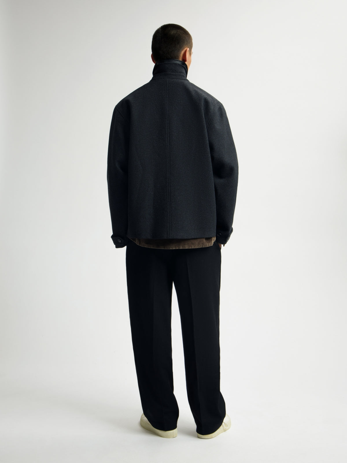 WOOL WORKWEAR JACKET | CHARCOAL