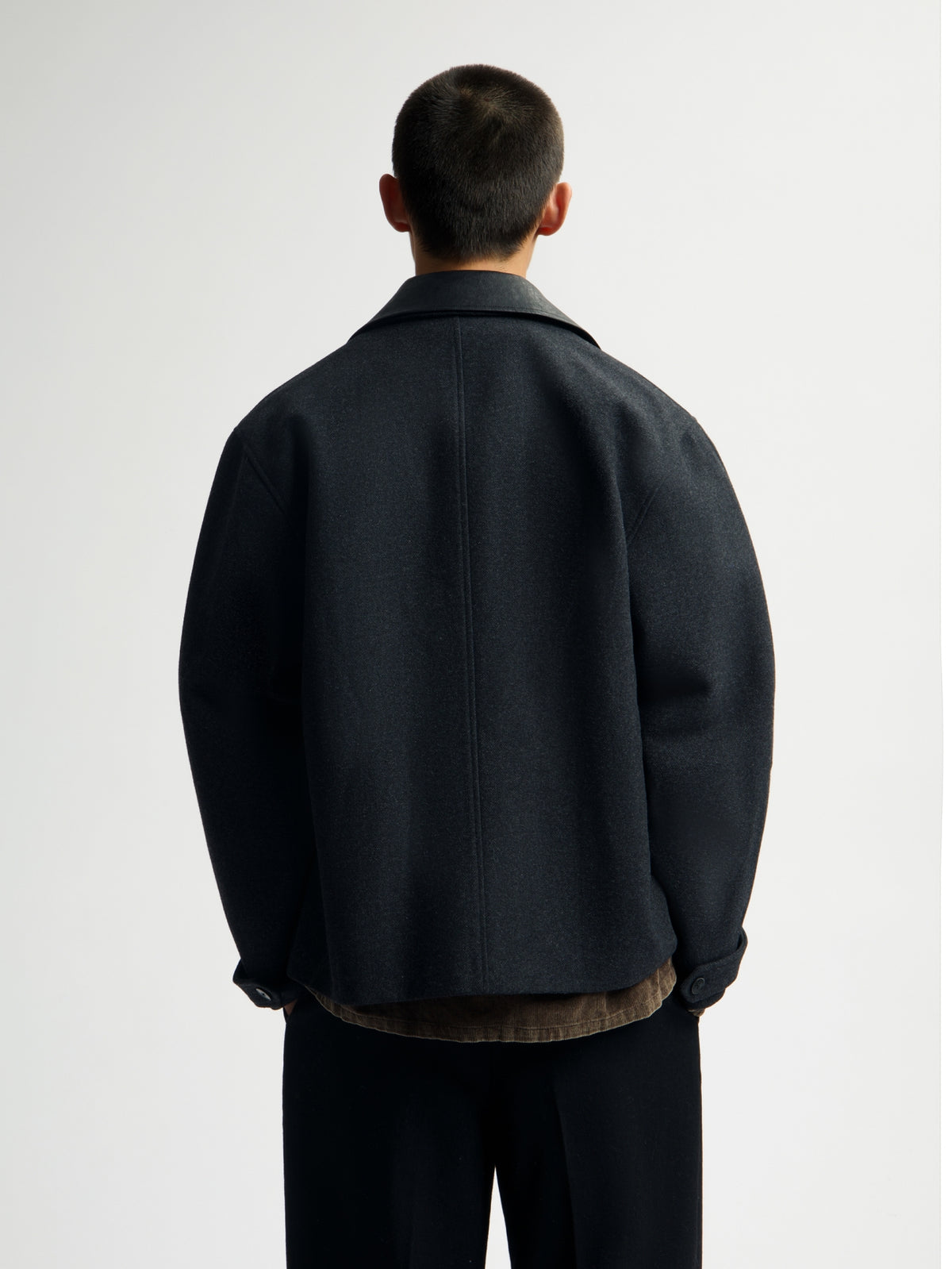 WOOL WORKWEAR JACKET | CHARCOAL