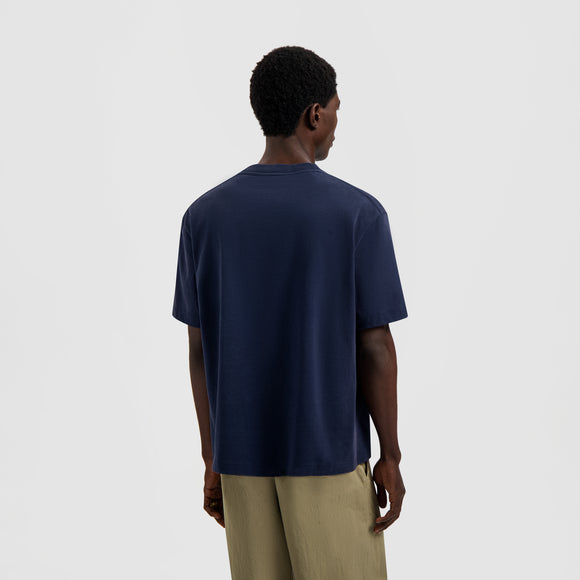 Script Friends Boxy Tee - Navy