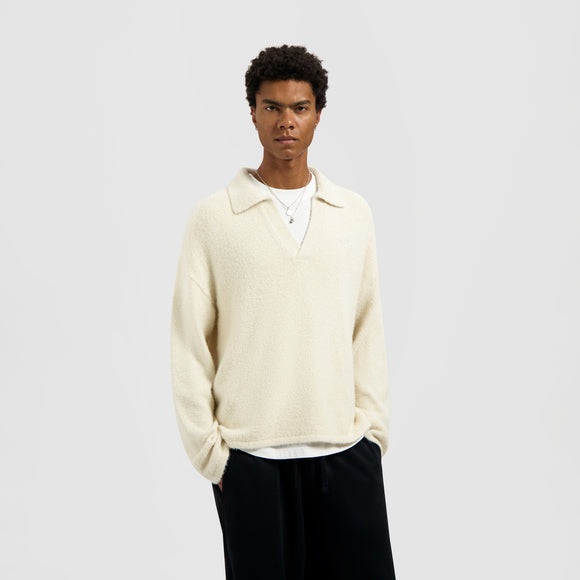 Signature Knitted Polo - Off White