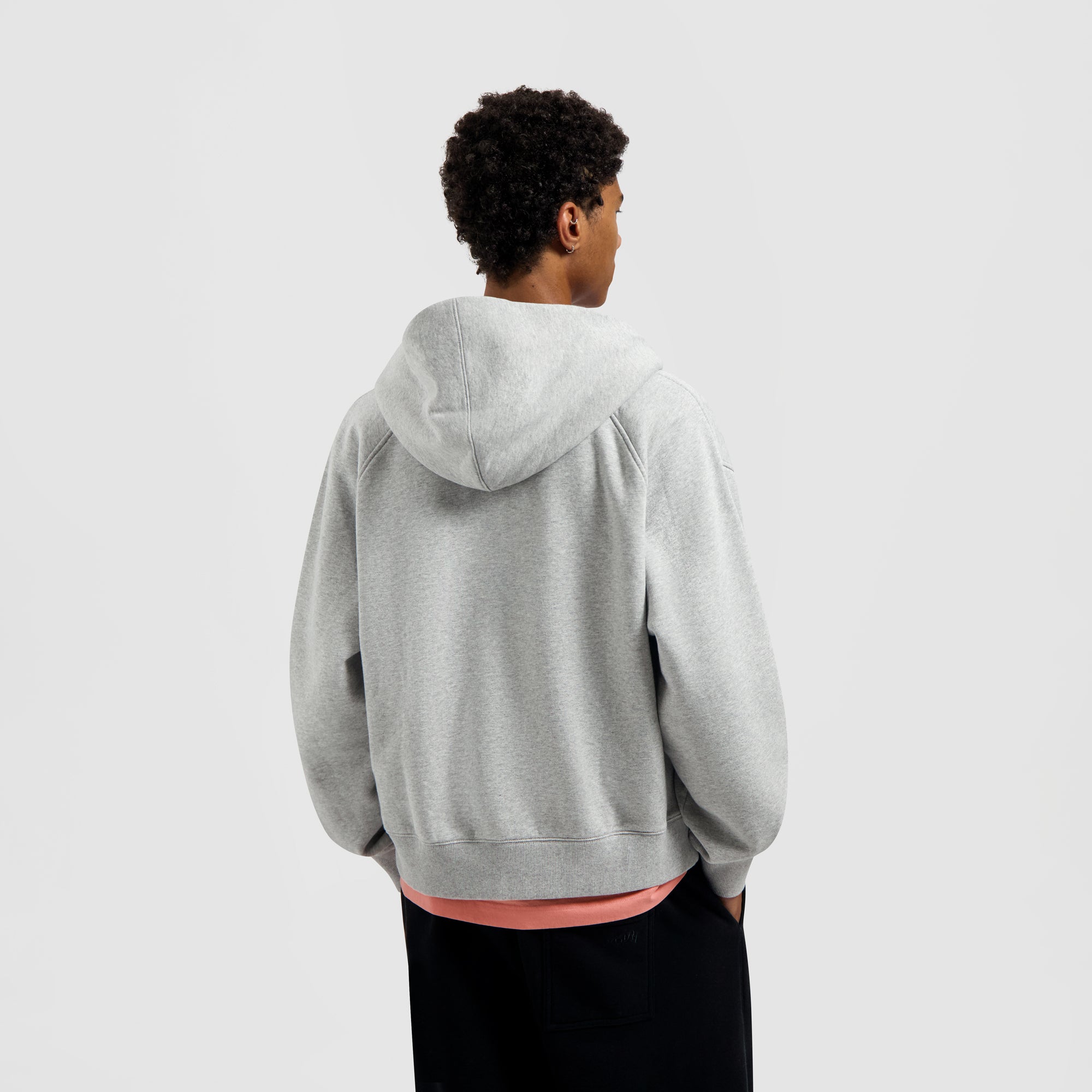 Signature Zip Hoodie - Heather Grey