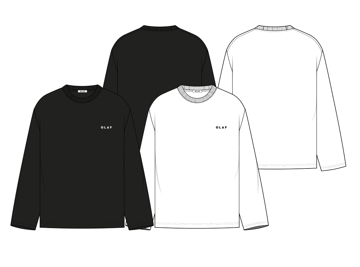 LONG SLEEVE TEE | OPTICAL WHITE