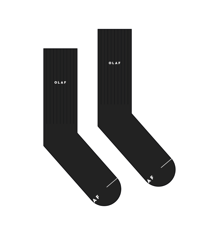 MINI LOGO SOCKS | BLACK / WHITE