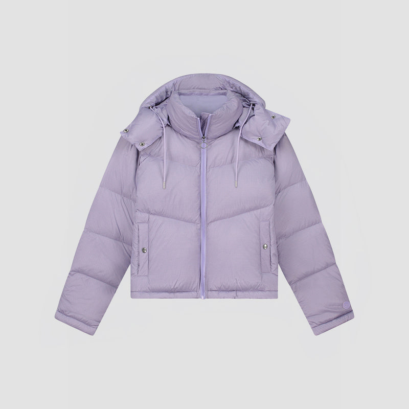 WMN Chevron Puffer Jacket - Light Purple