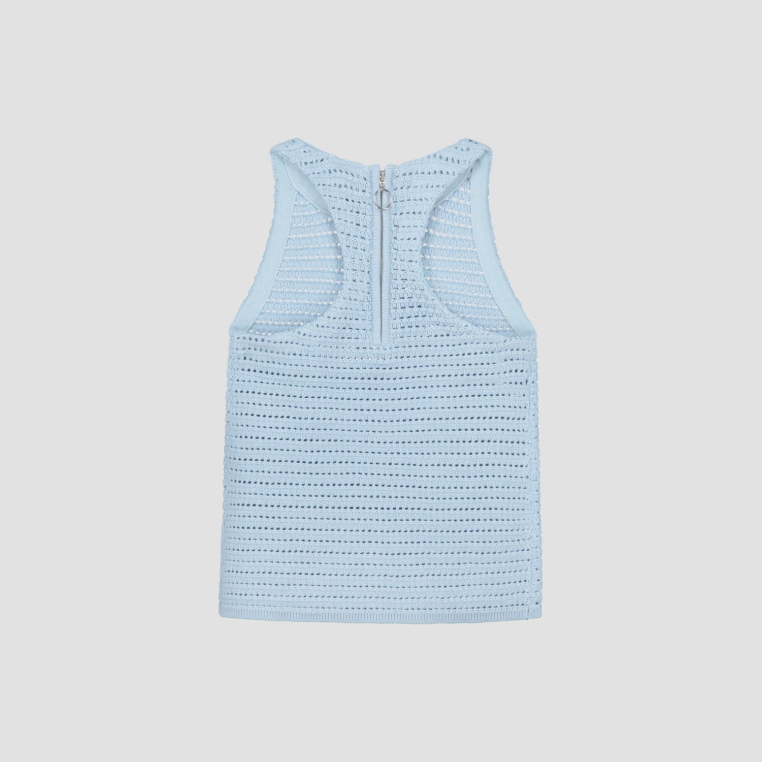 WMN Crochet Knit Top - Baby Blue