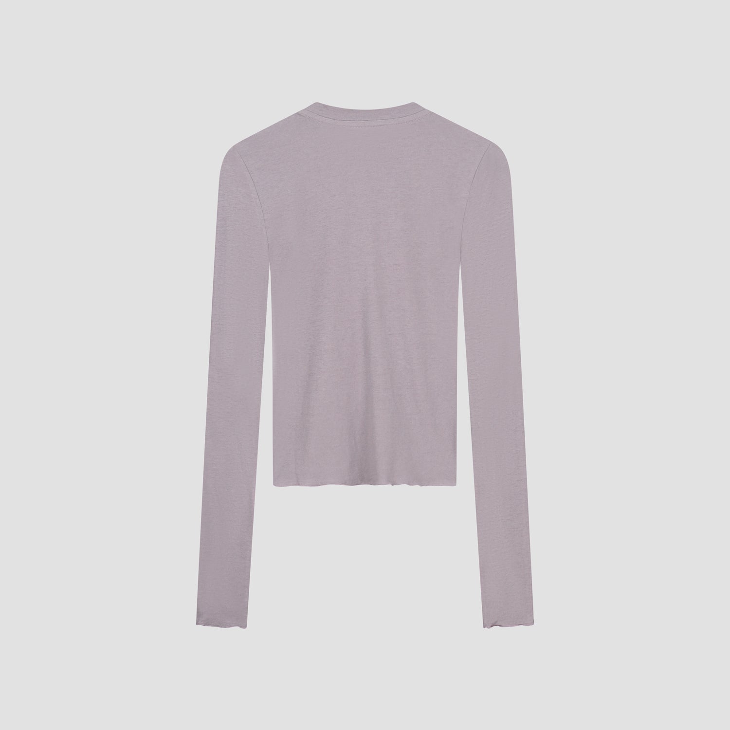WMN Mini Logo LS Top - Stone Grey