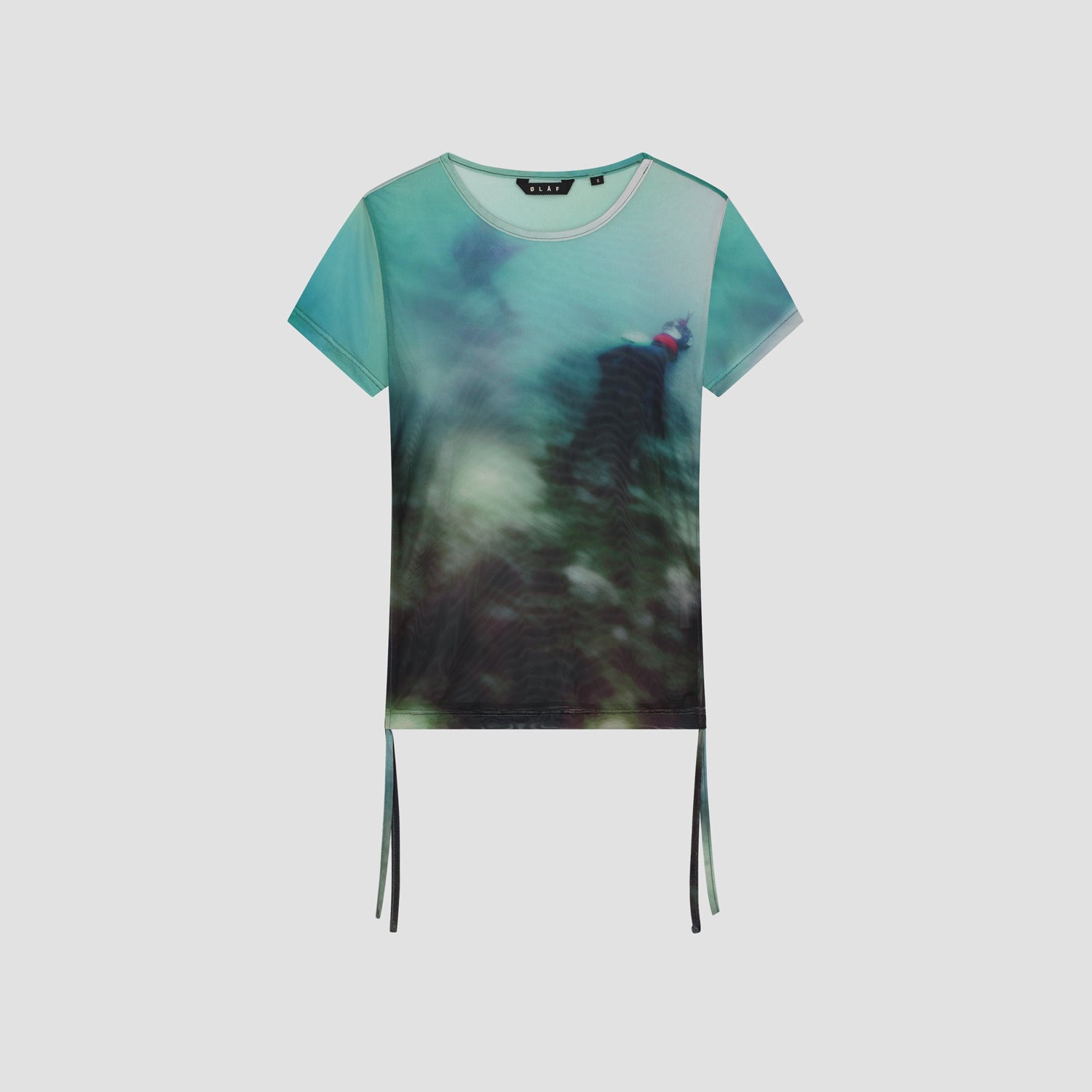 WMN Ocean Ruched Tee - Green