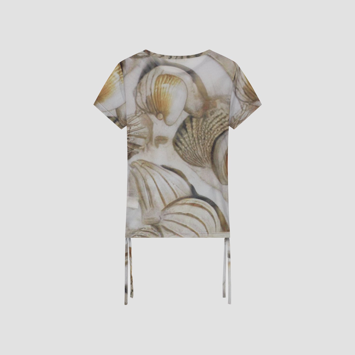WMN Ocean Ruched Tee - Sand