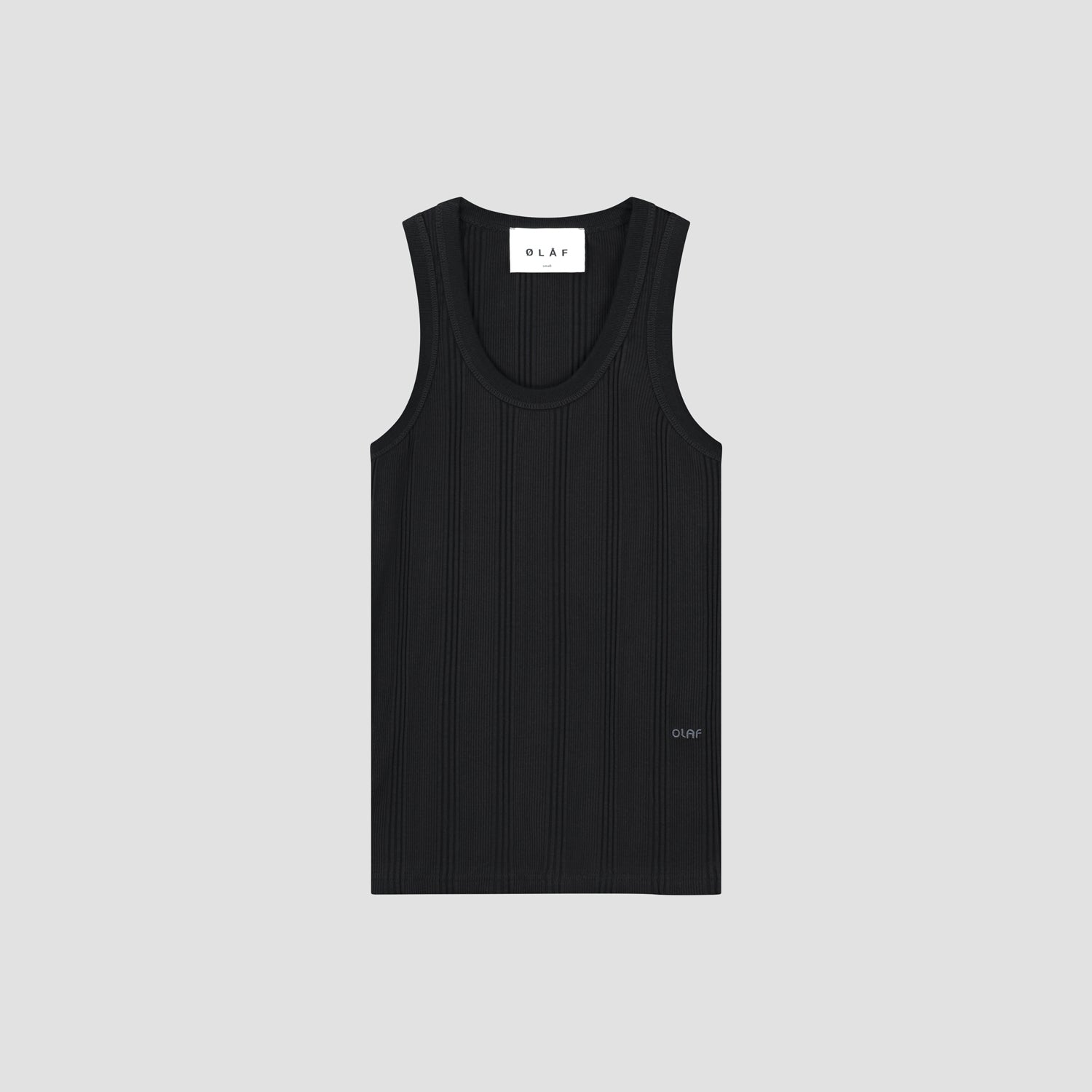 WMN Rib Tank Top - Black