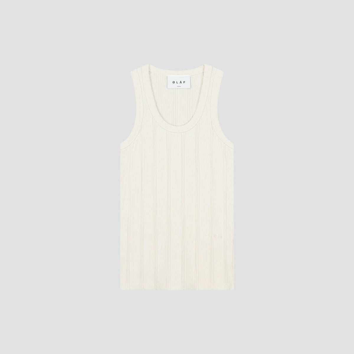 WMN RIB TANK TOP | OFF WHITE
