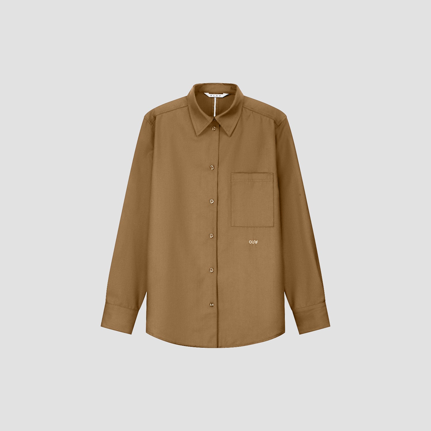 Drapey LS Shirt - Cinnamon Brown