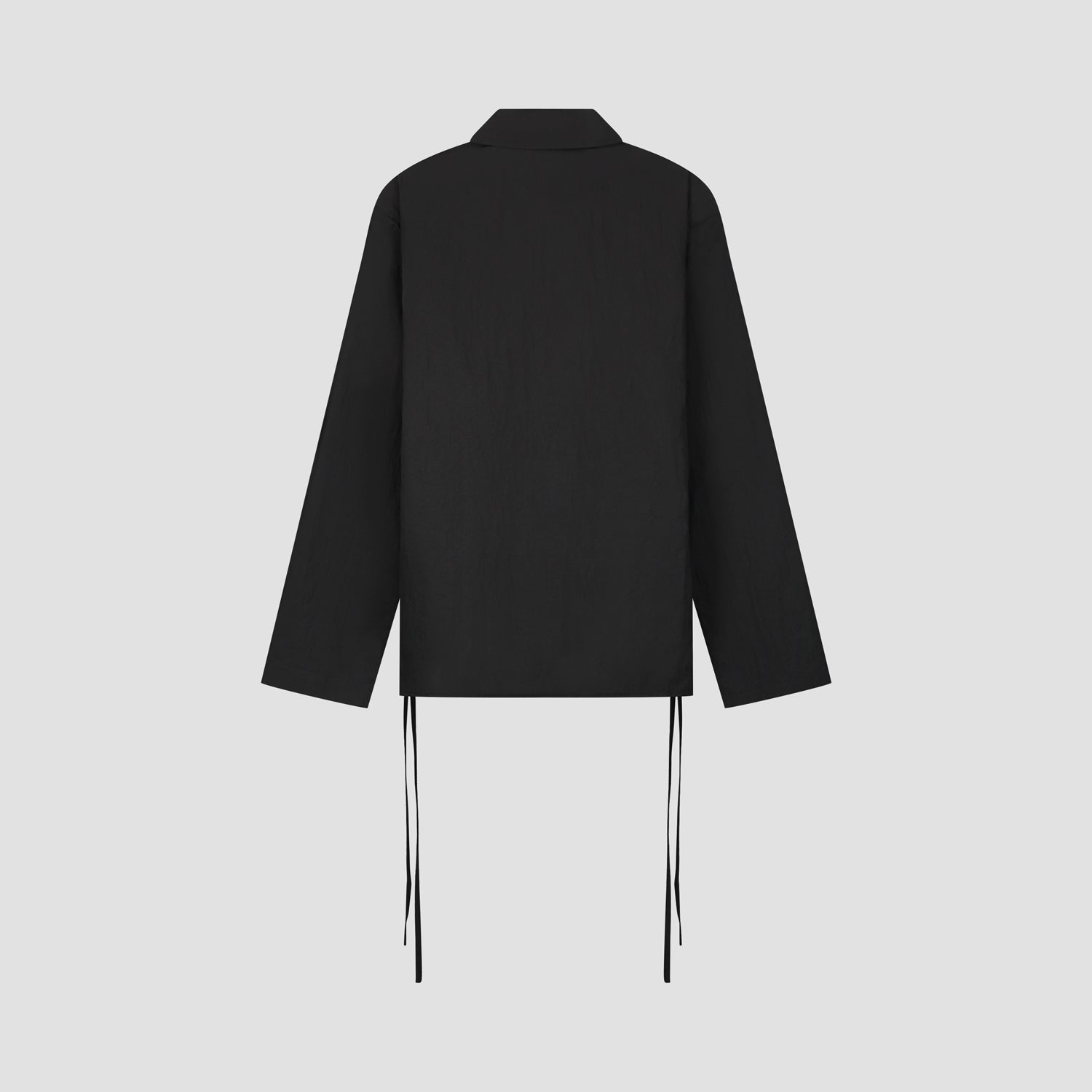WMN Slim Tie Shirt - Black