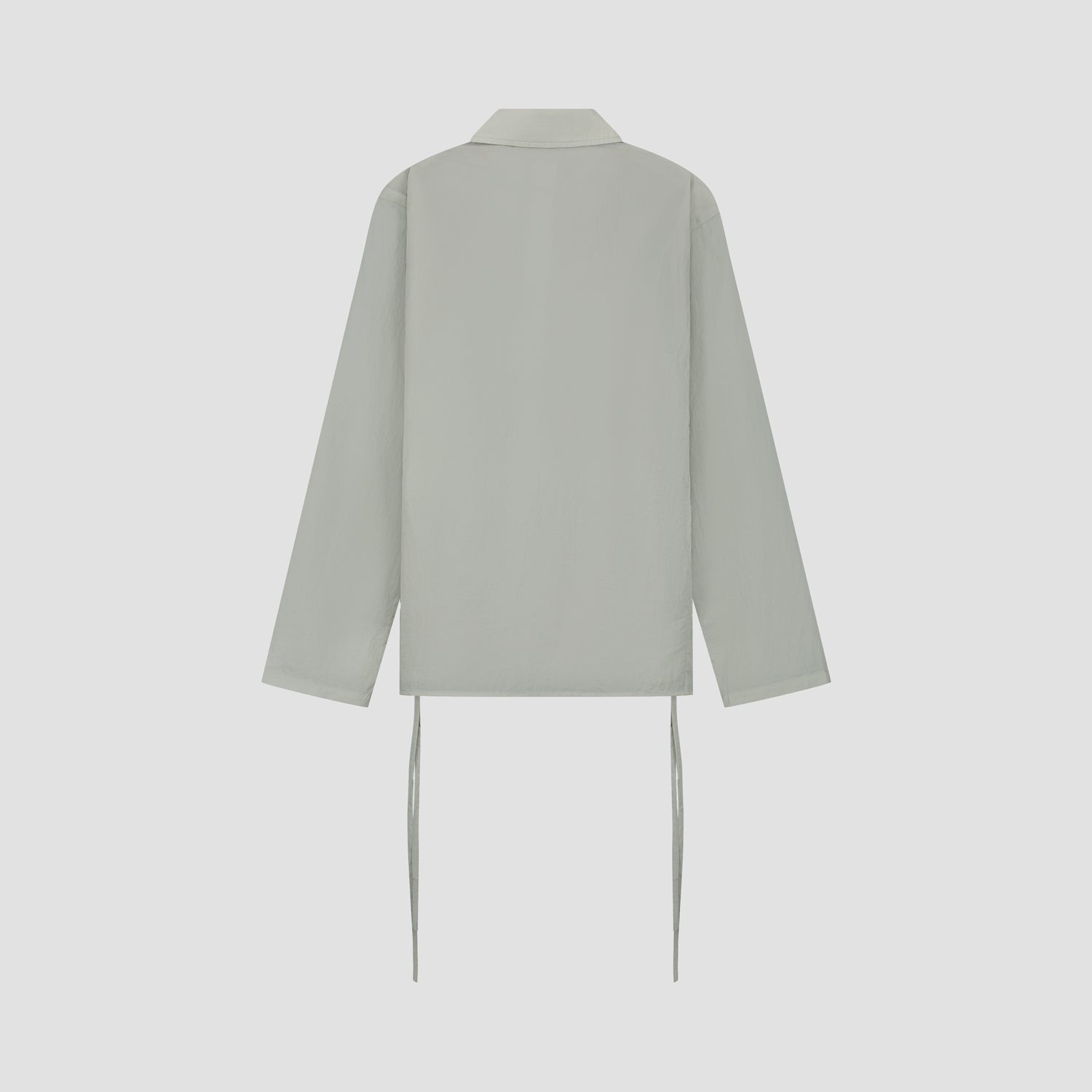 WMN Slim Tie Shirt - Pale Seafoam