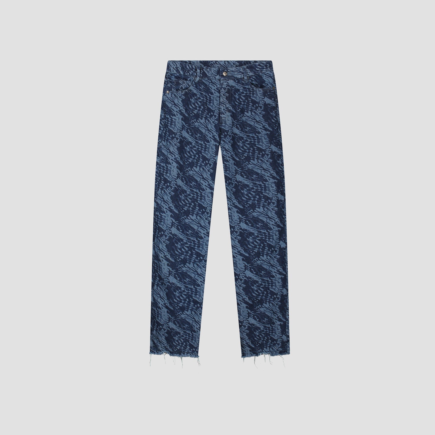 WMN Water AOP Denim Pants - Blue