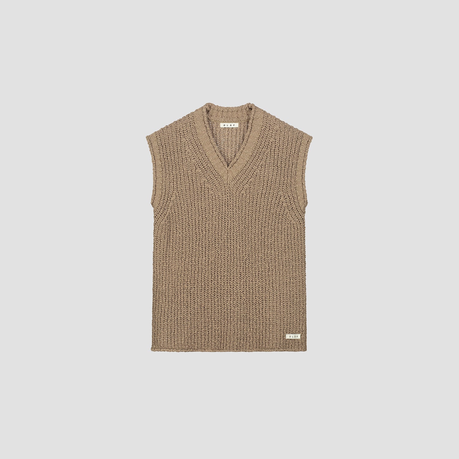 WMN Slub Vest - Tan Brown