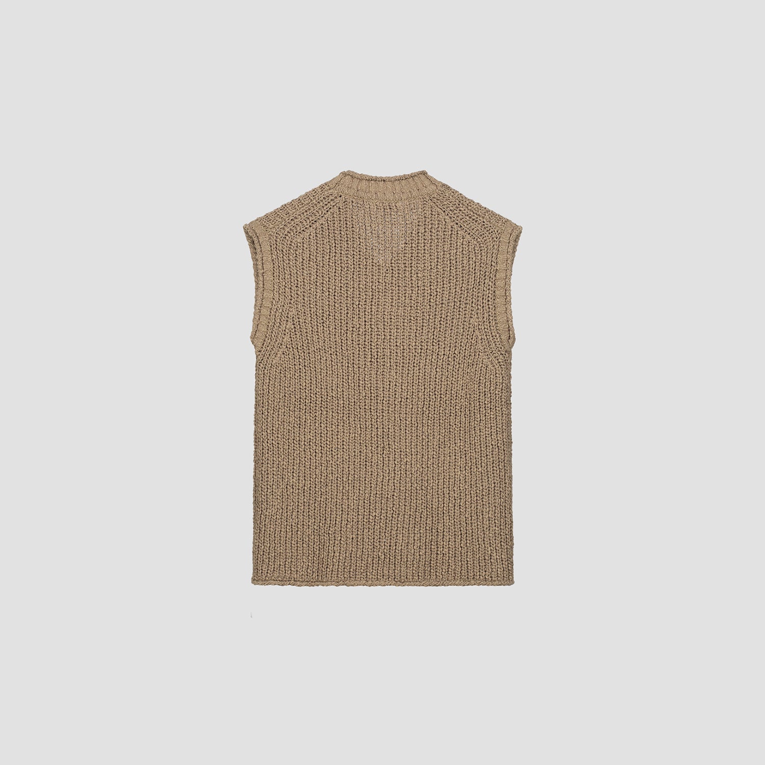WMN Slub Vest - Tan Brown