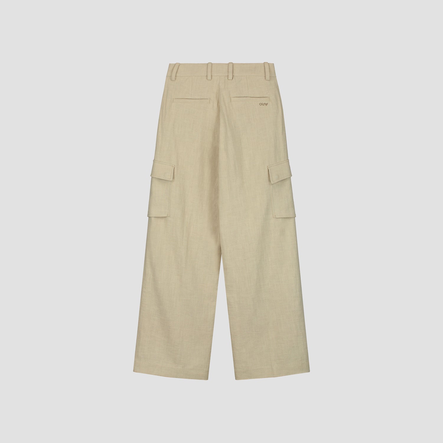 WMN Linen Cargo Pants - Oatmeal