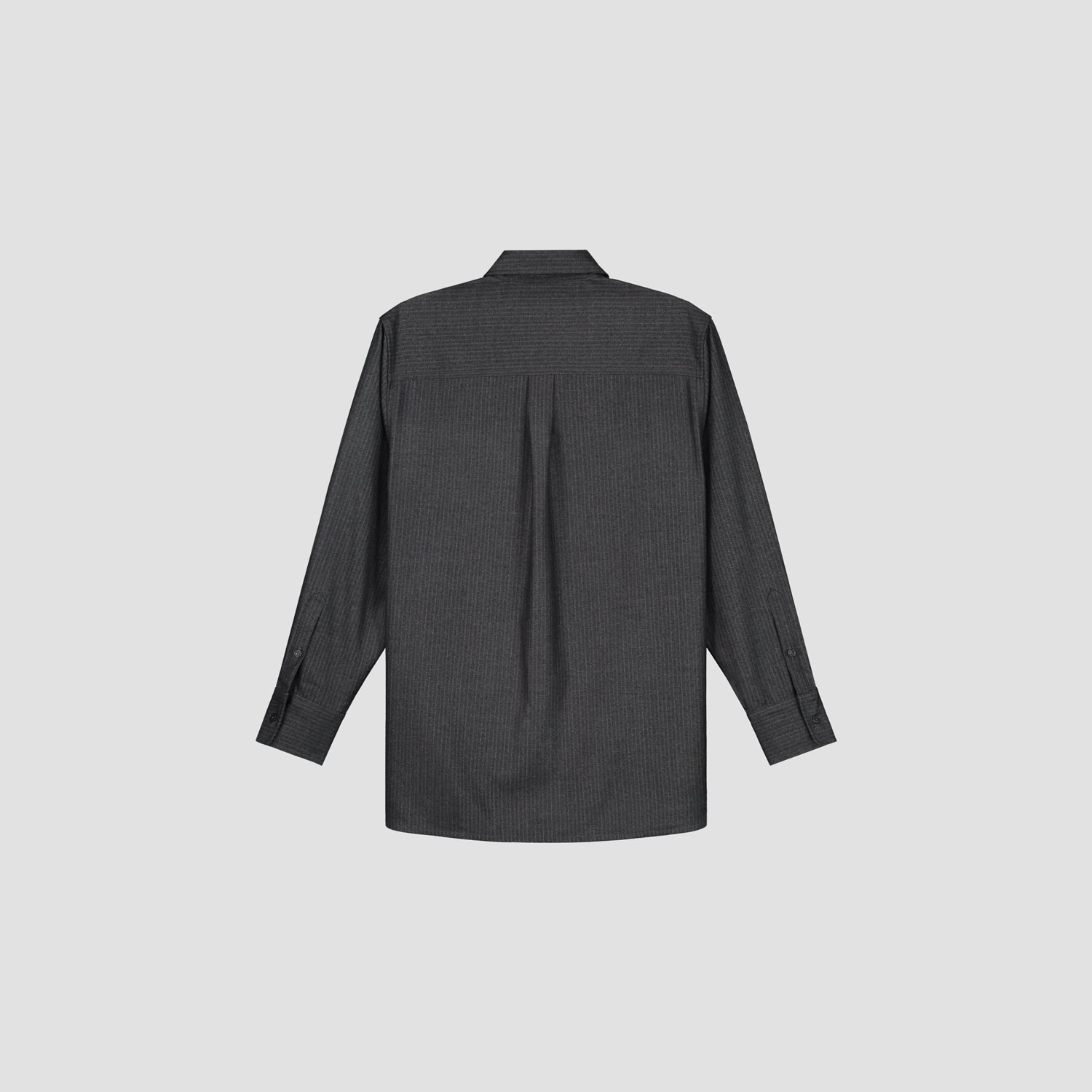 Stripe Drapey Shirt - Grey