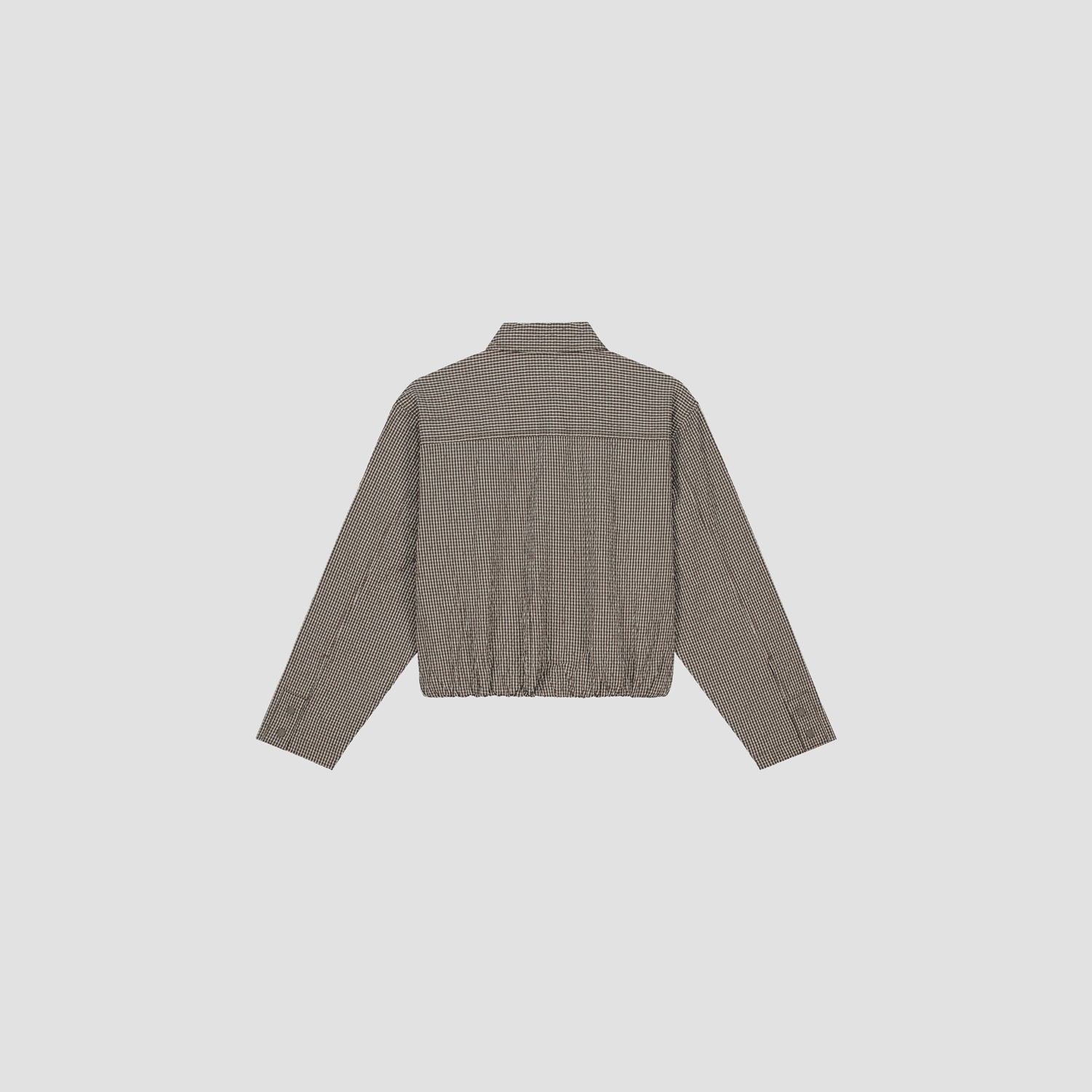 Cropped Overshirt - Brown