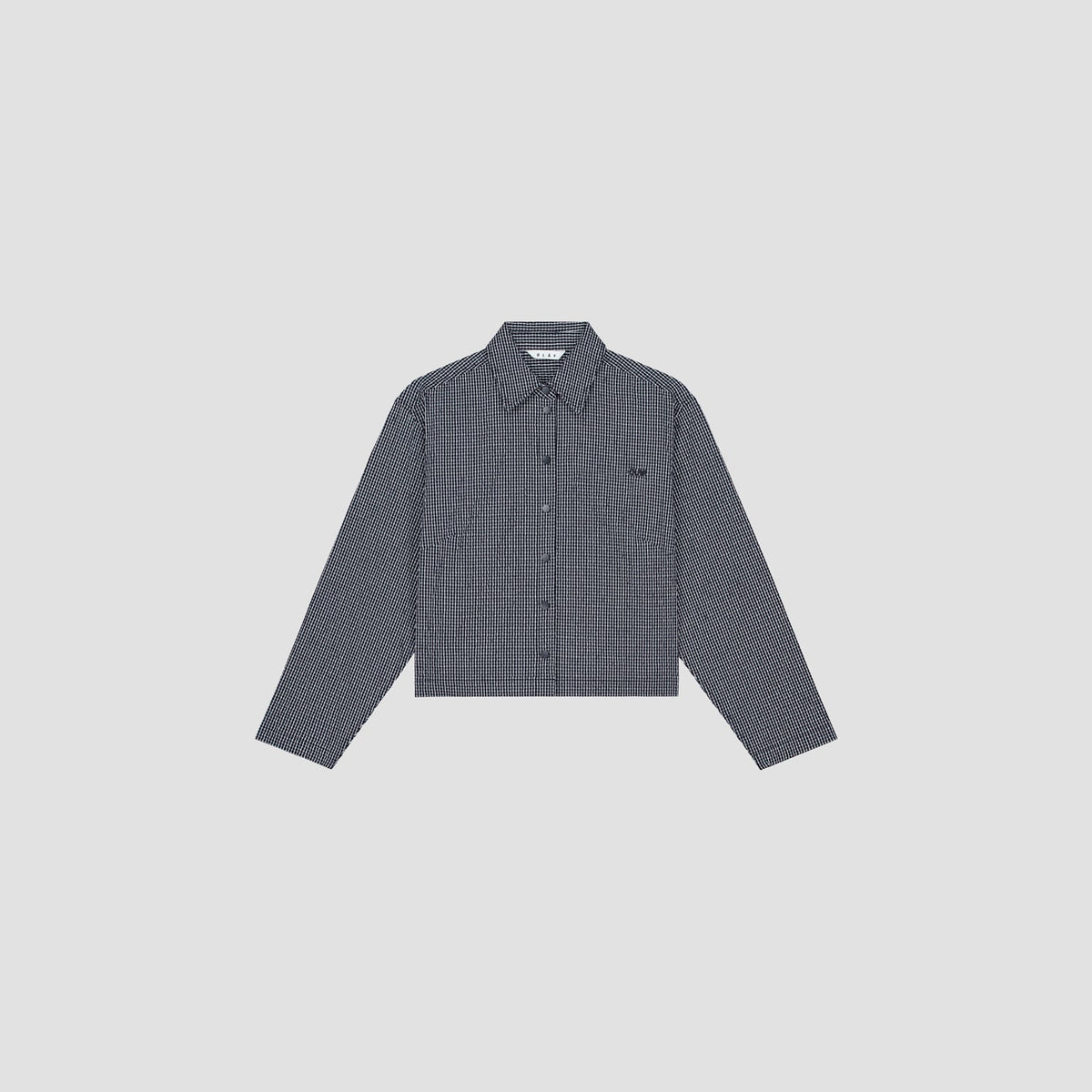 WMN CROPPED SHIRT JACKET | NAVY