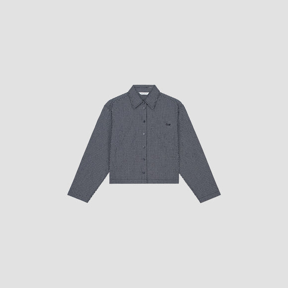 Cropped Overshirt - Navy