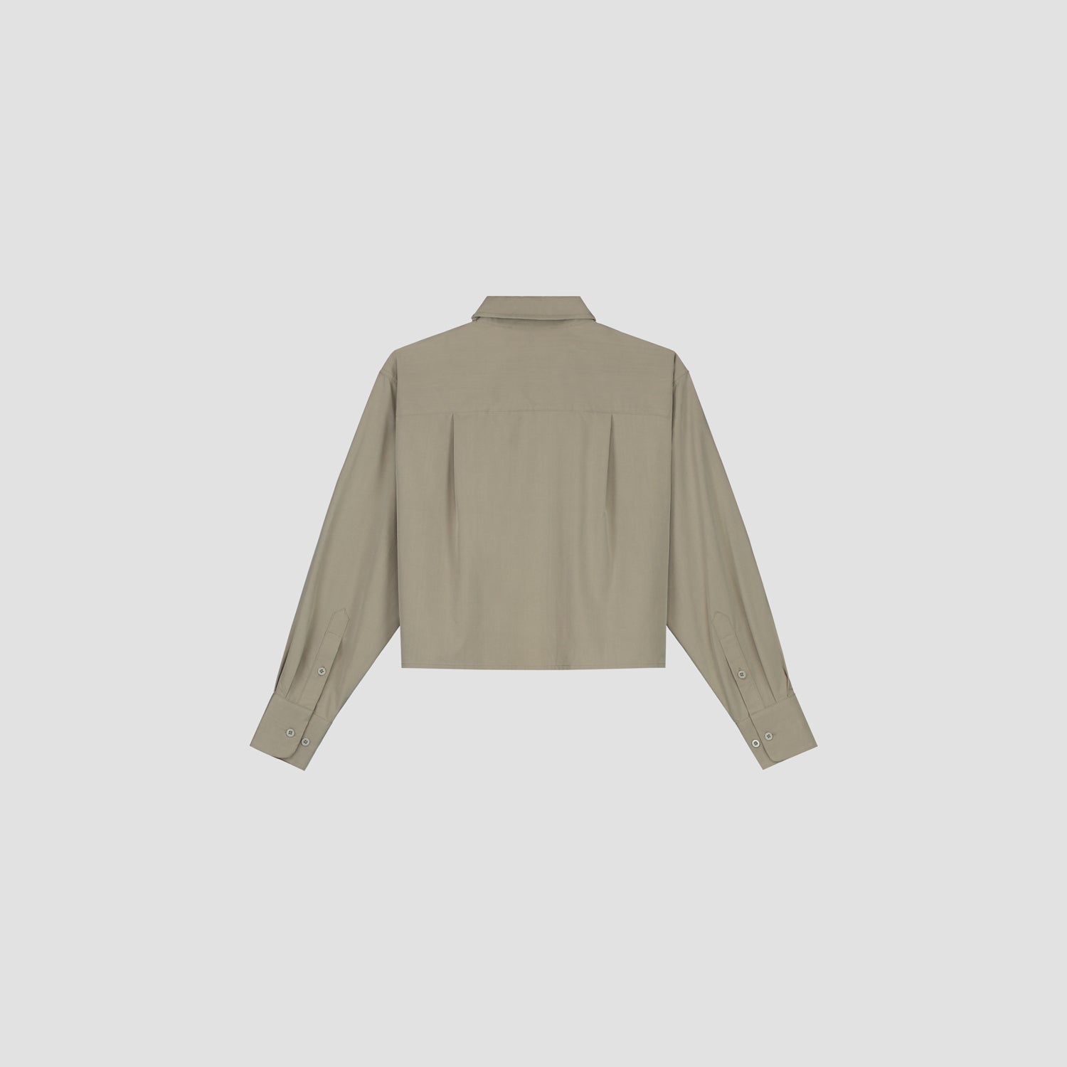 Cropped Shirt - Greige