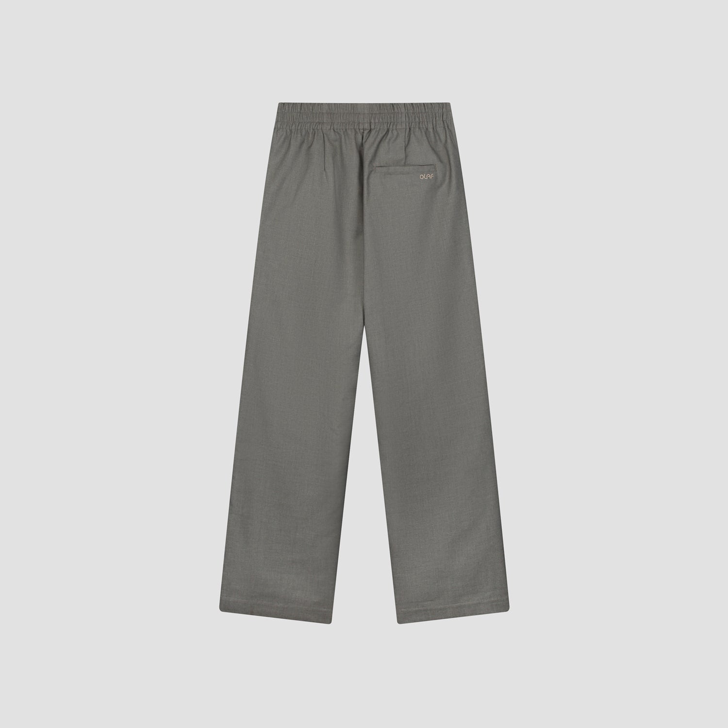 Pintuck Elasticated Pants - Grey