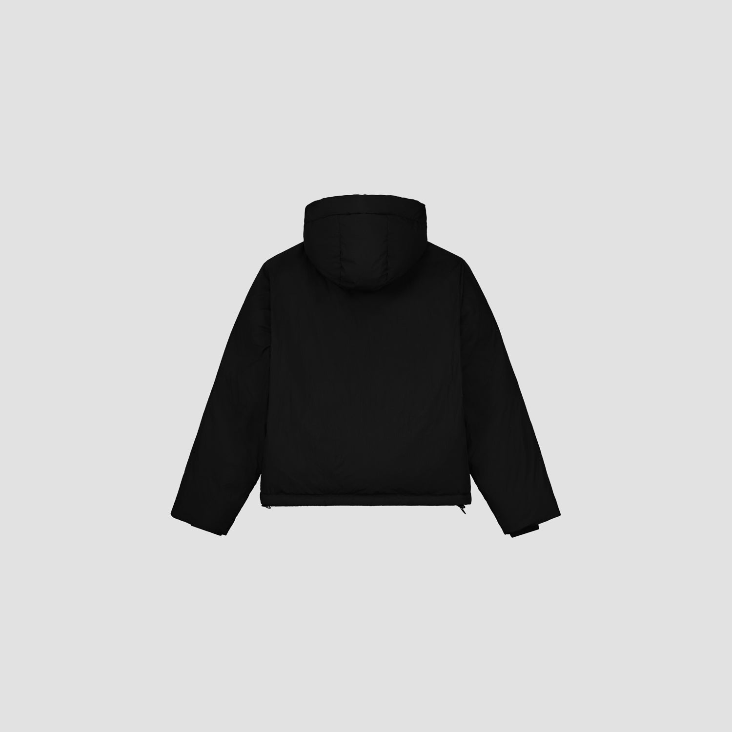 Hooded Puffer Jacket - Black