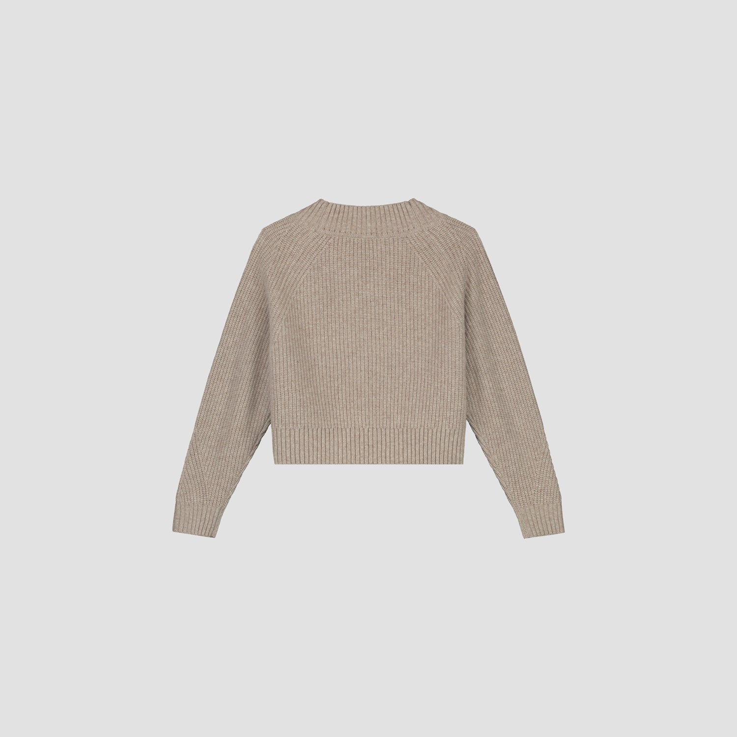 Merino V-Neck Knit - Oatmeal