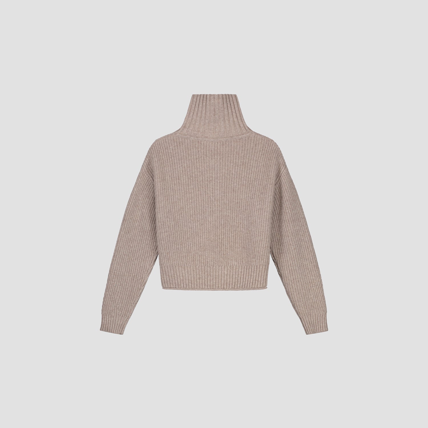 Merino Half Zip Knit - Oatmeal