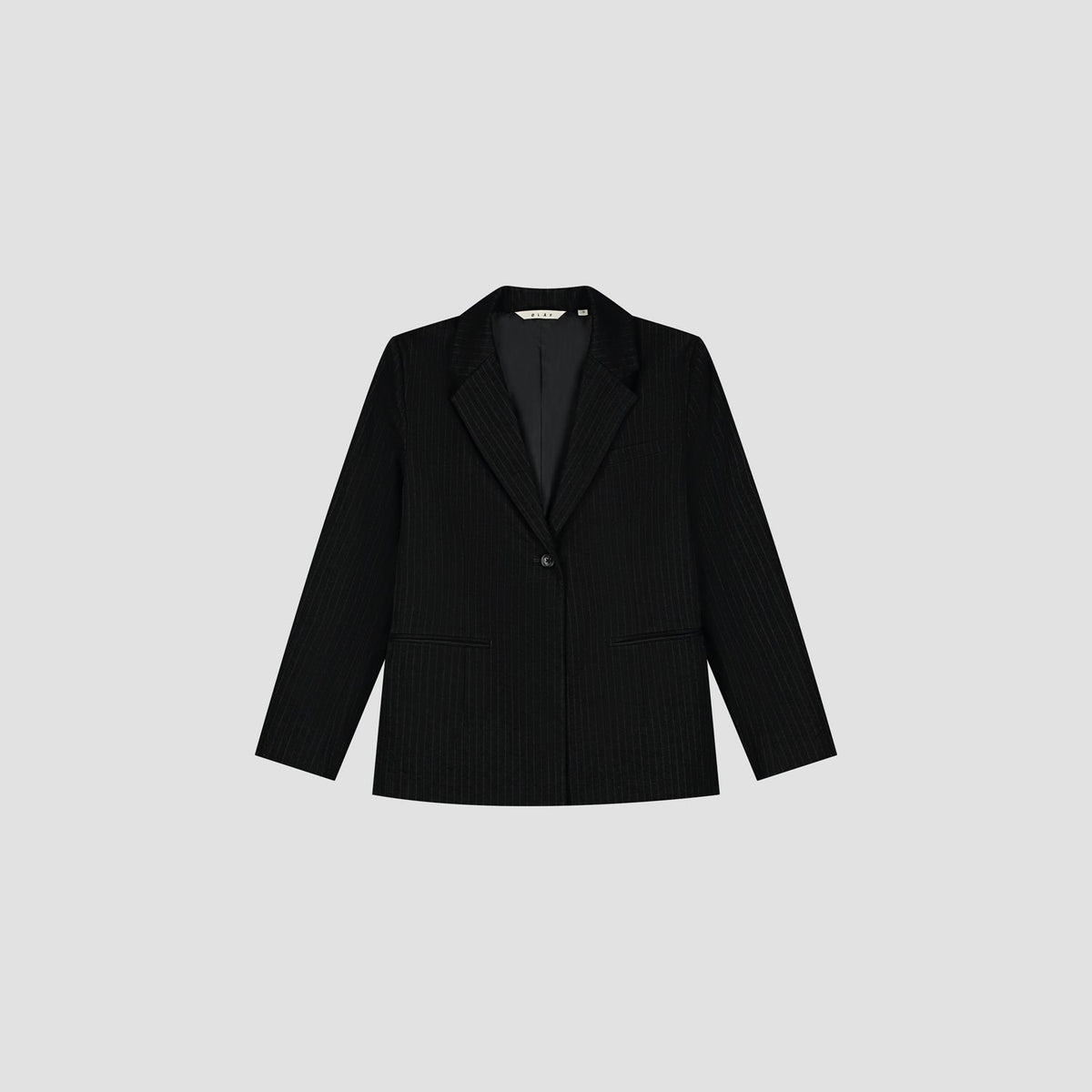 PINSTRIPE BLAZER | BLACK / WHITE