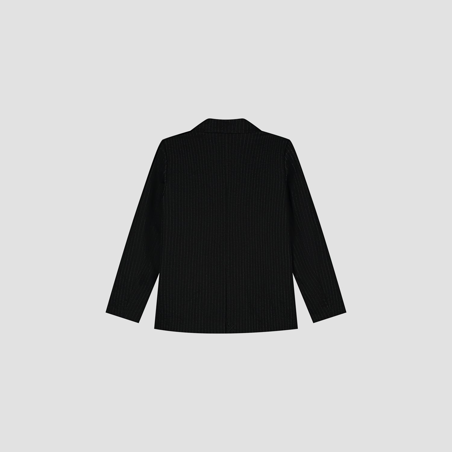 Pinstripe Blazer - Black/White