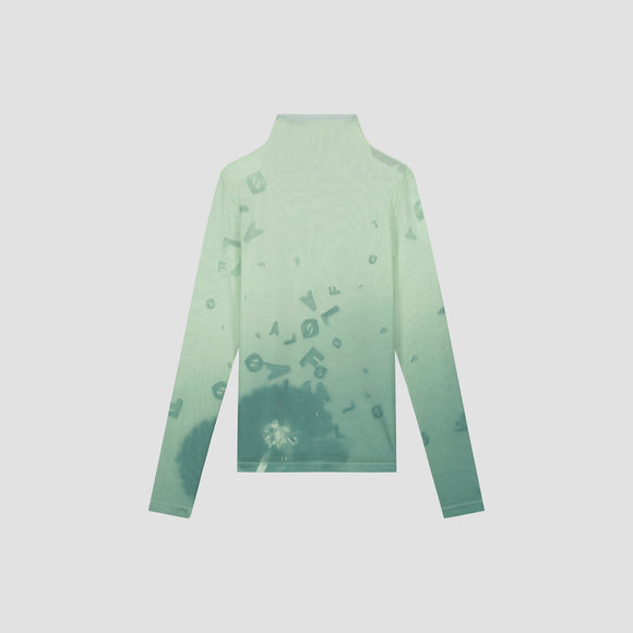 Dandelion Mockneck Top - Pale Green