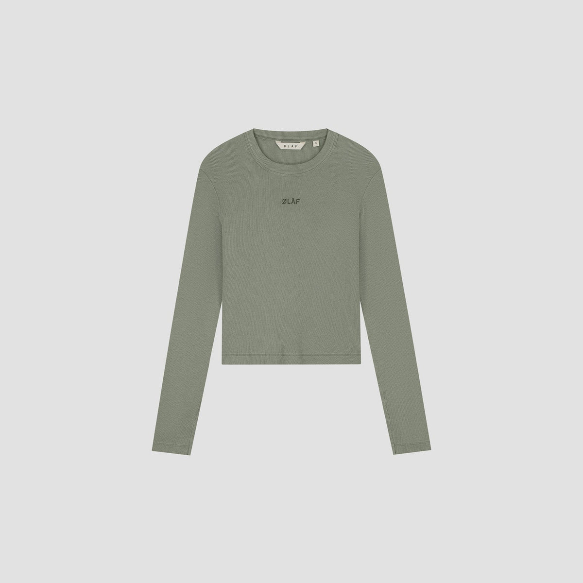 ESSENTIAL WASHED LS TEE | SMOKEY OLIVE