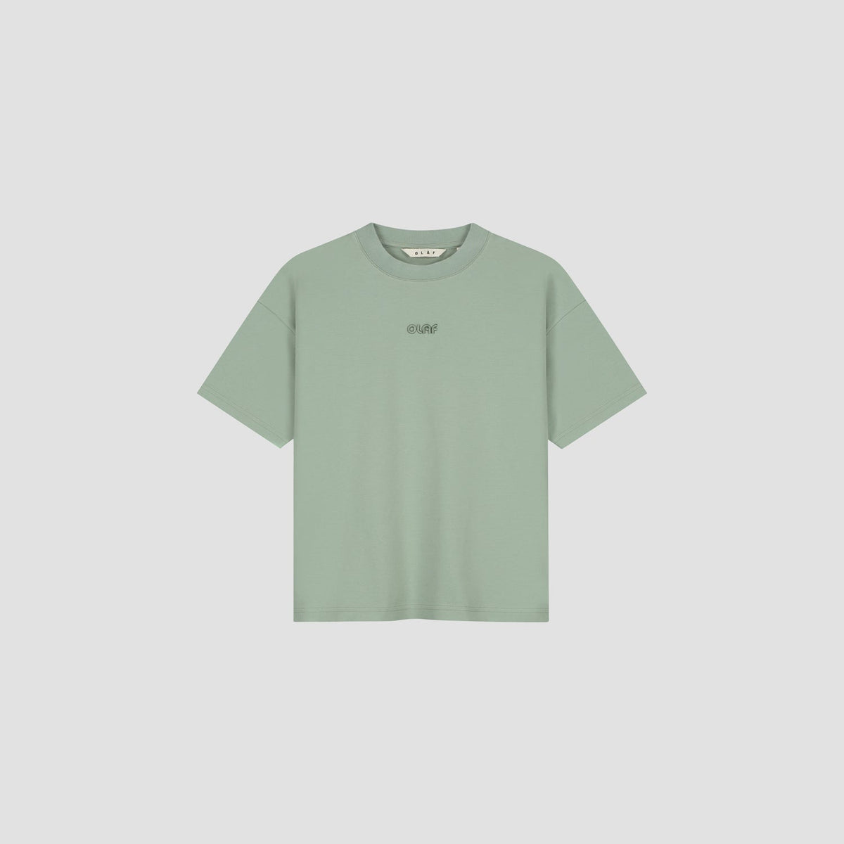 RETRO LOGO BOXY TEE | GREEN MILIEU
