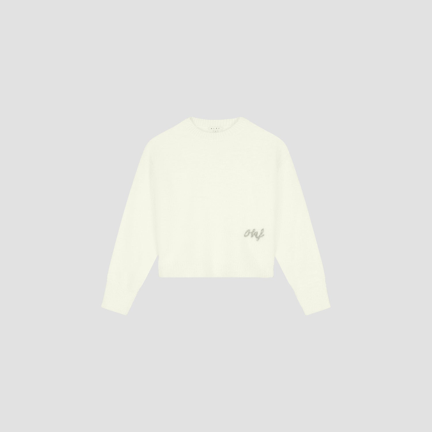 Fluffy Script Logo Knit