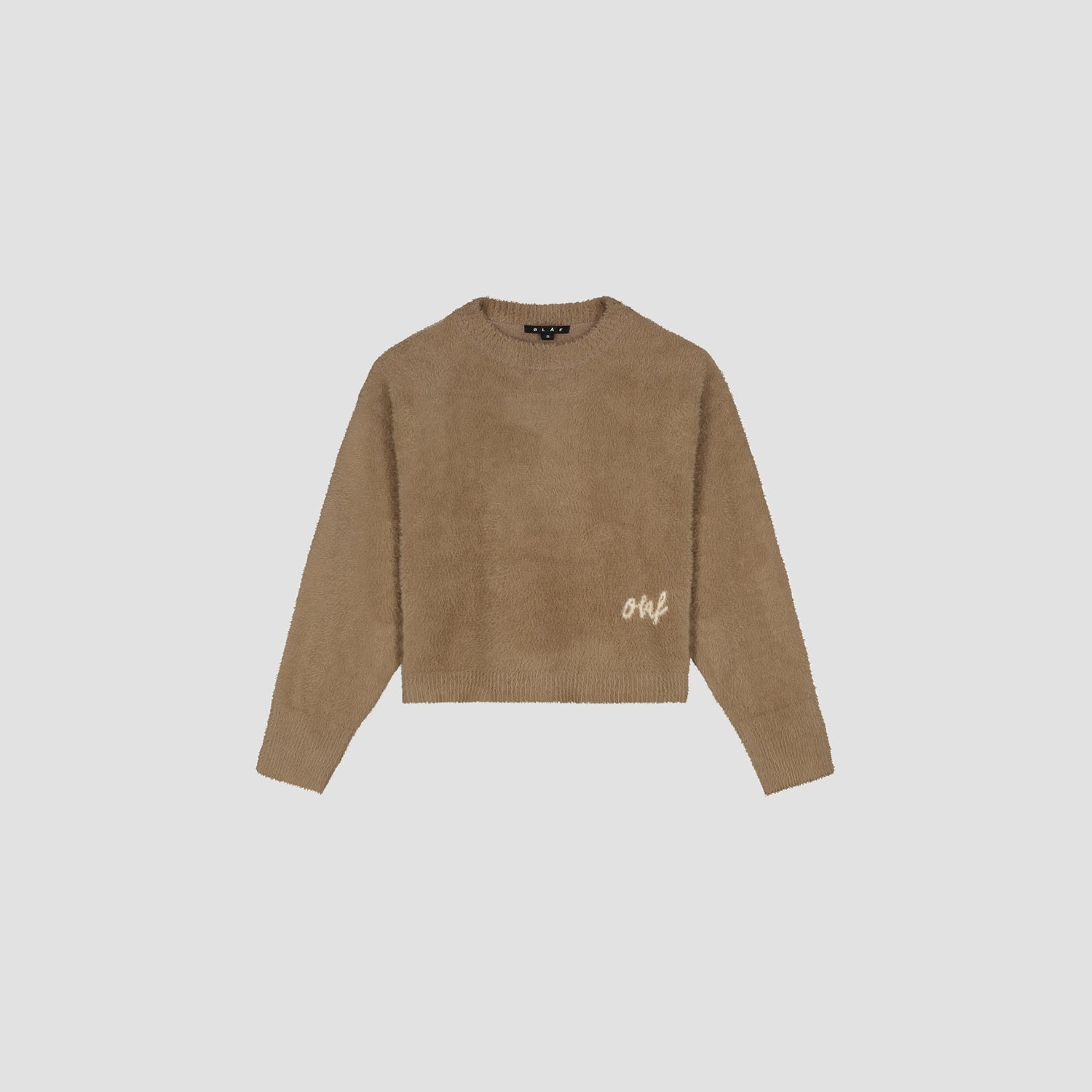 Fluffy Script Logo Knit