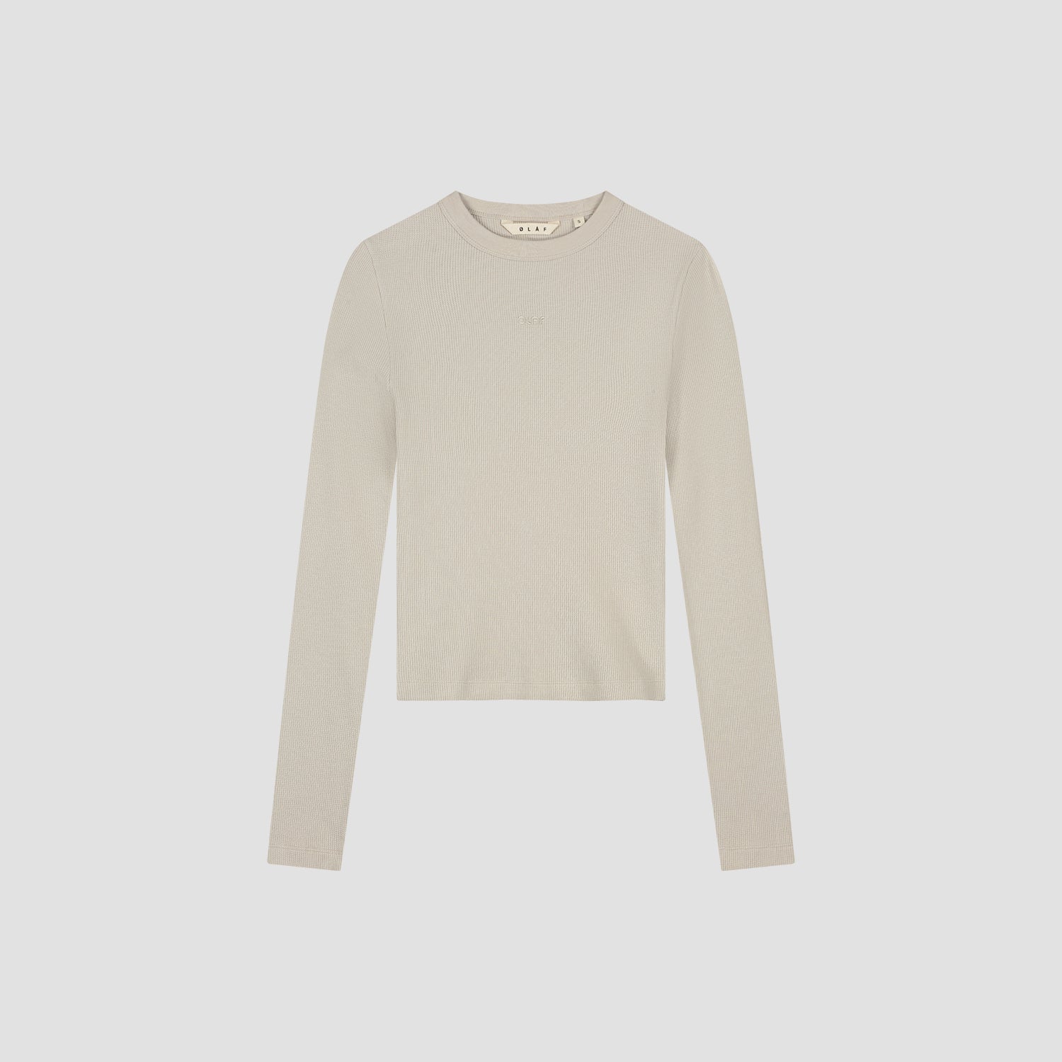 Waffle Top Long Sleeve - Cement