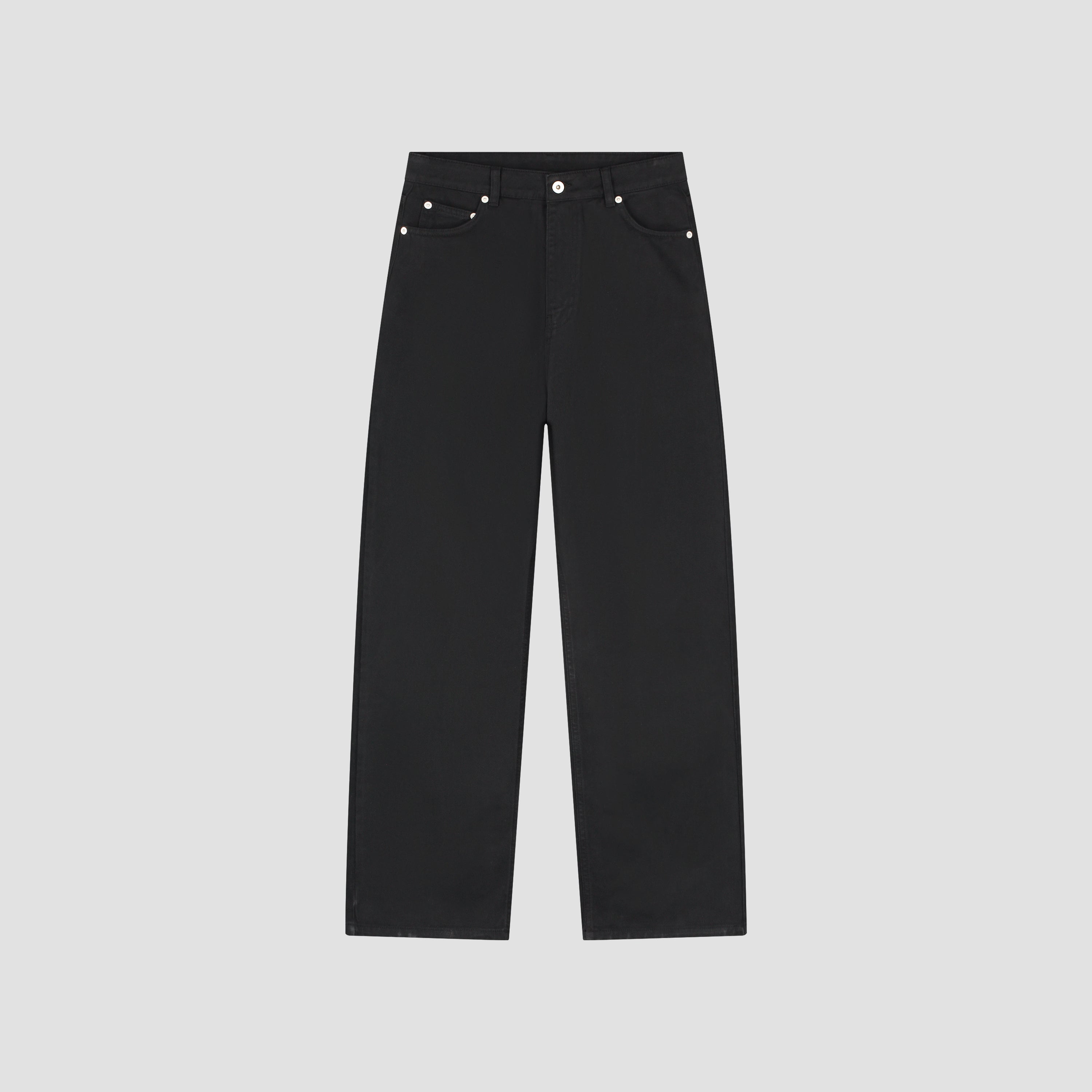 Brushed Twill Denim Pant - Black