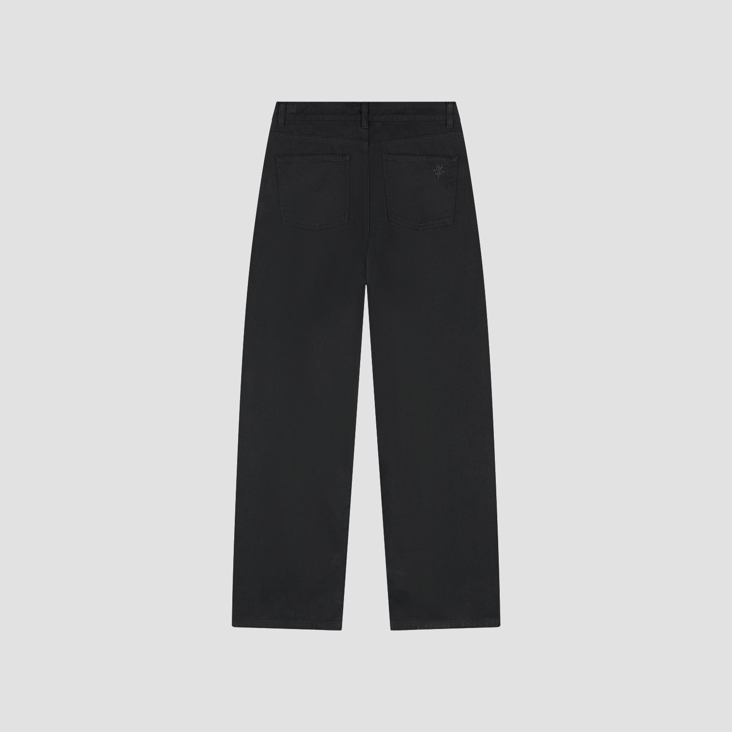Brushed Twill Denim Pant - Black