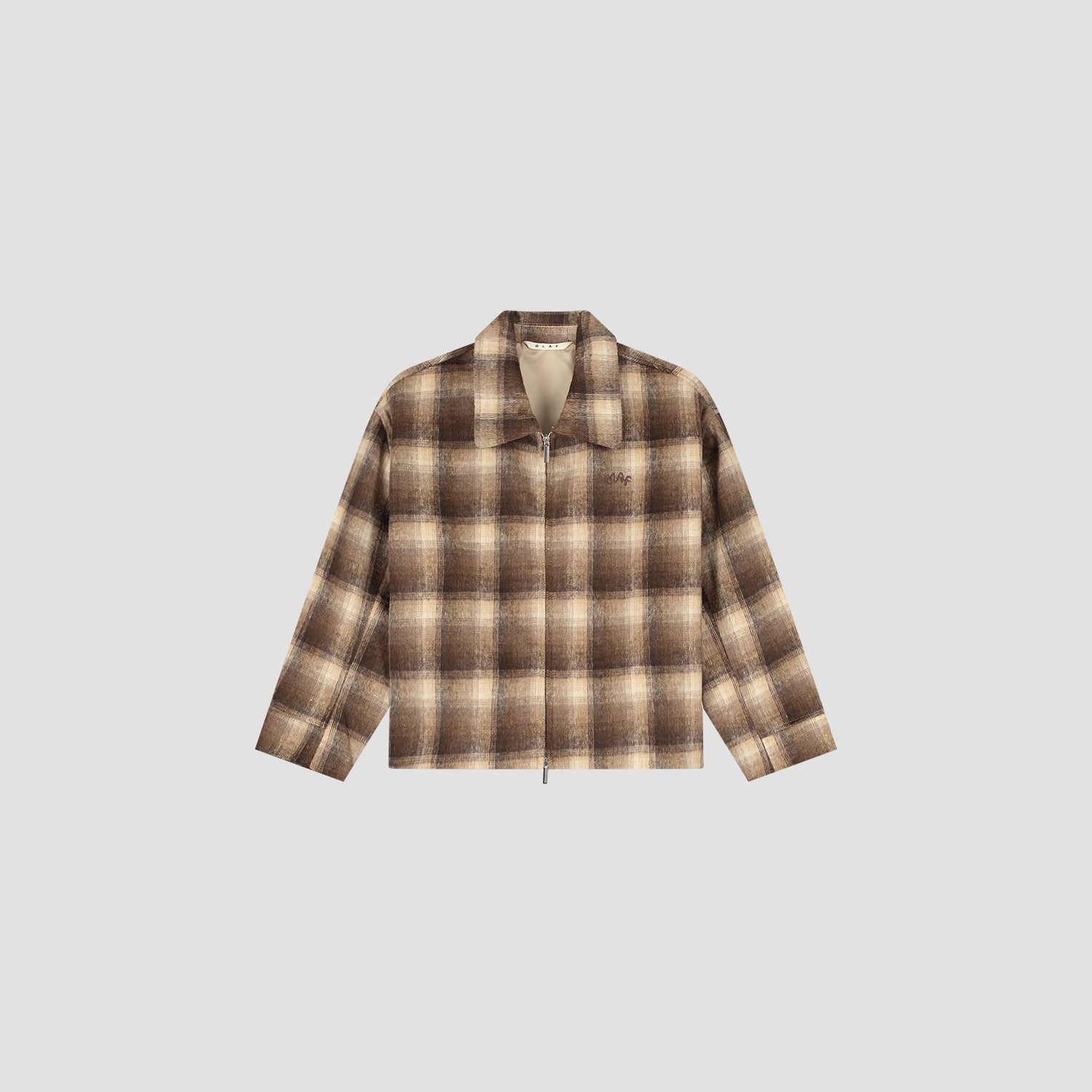 Checked Cropped Jacket - Check