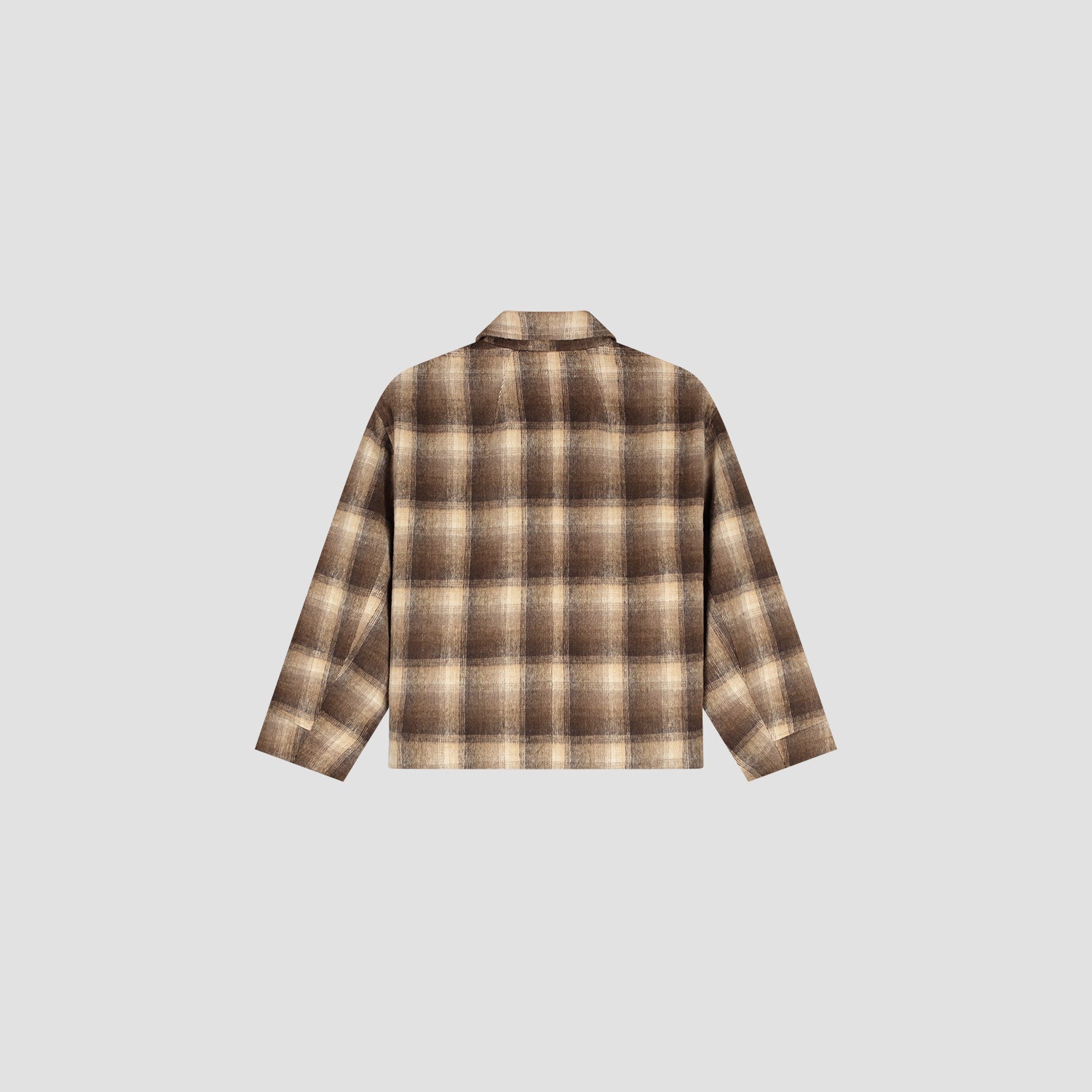 Checked Cropped Jacket - Check