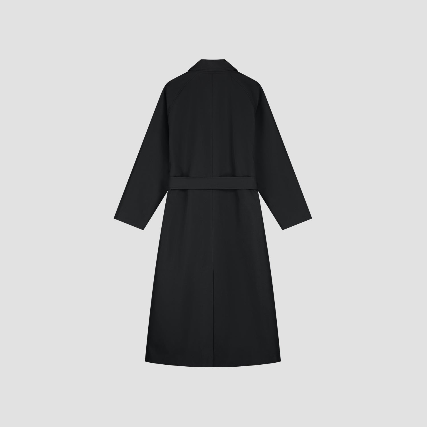 Retro Logo Trench Coat - Black