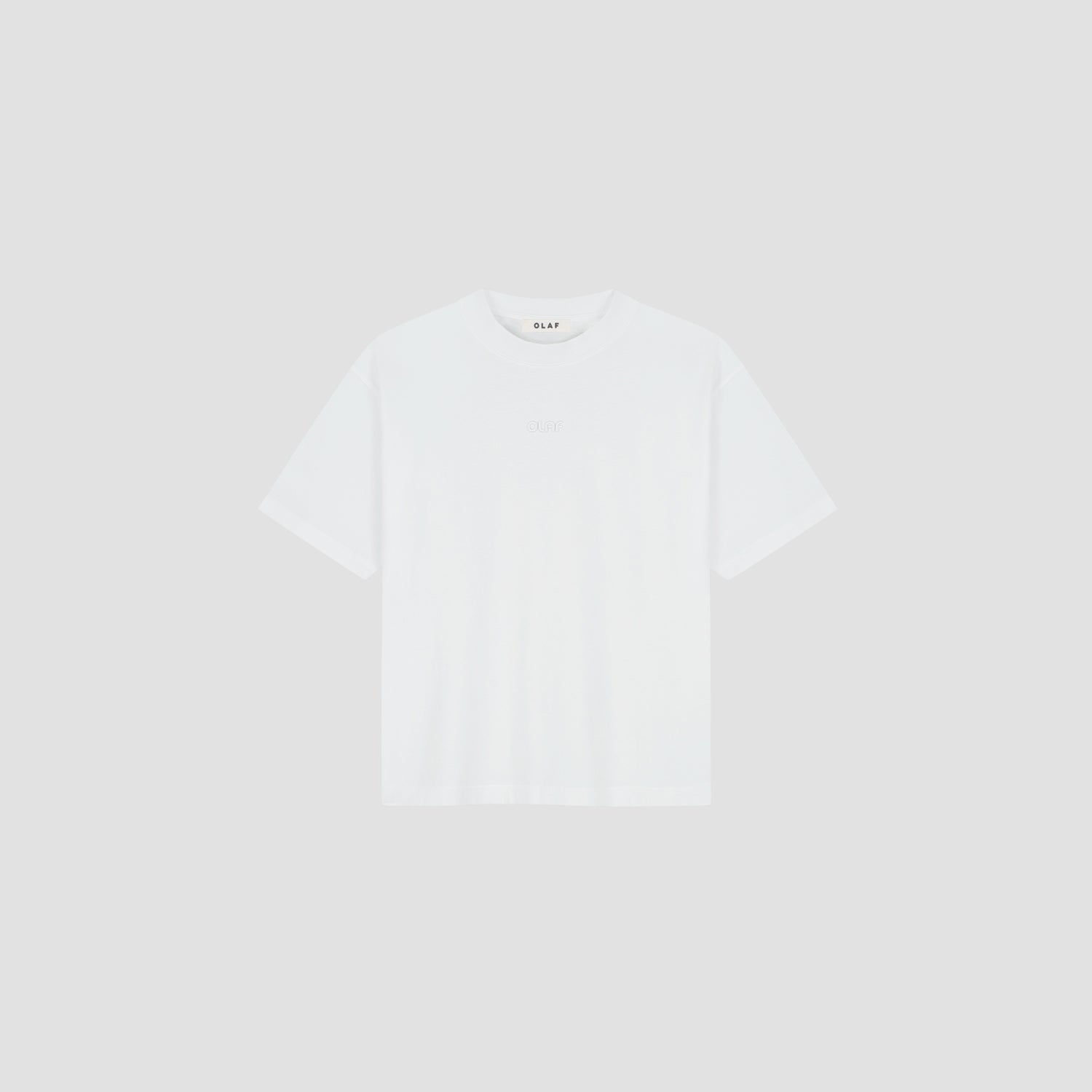 Brushstroke Graphic Boxy Tee - Optical White