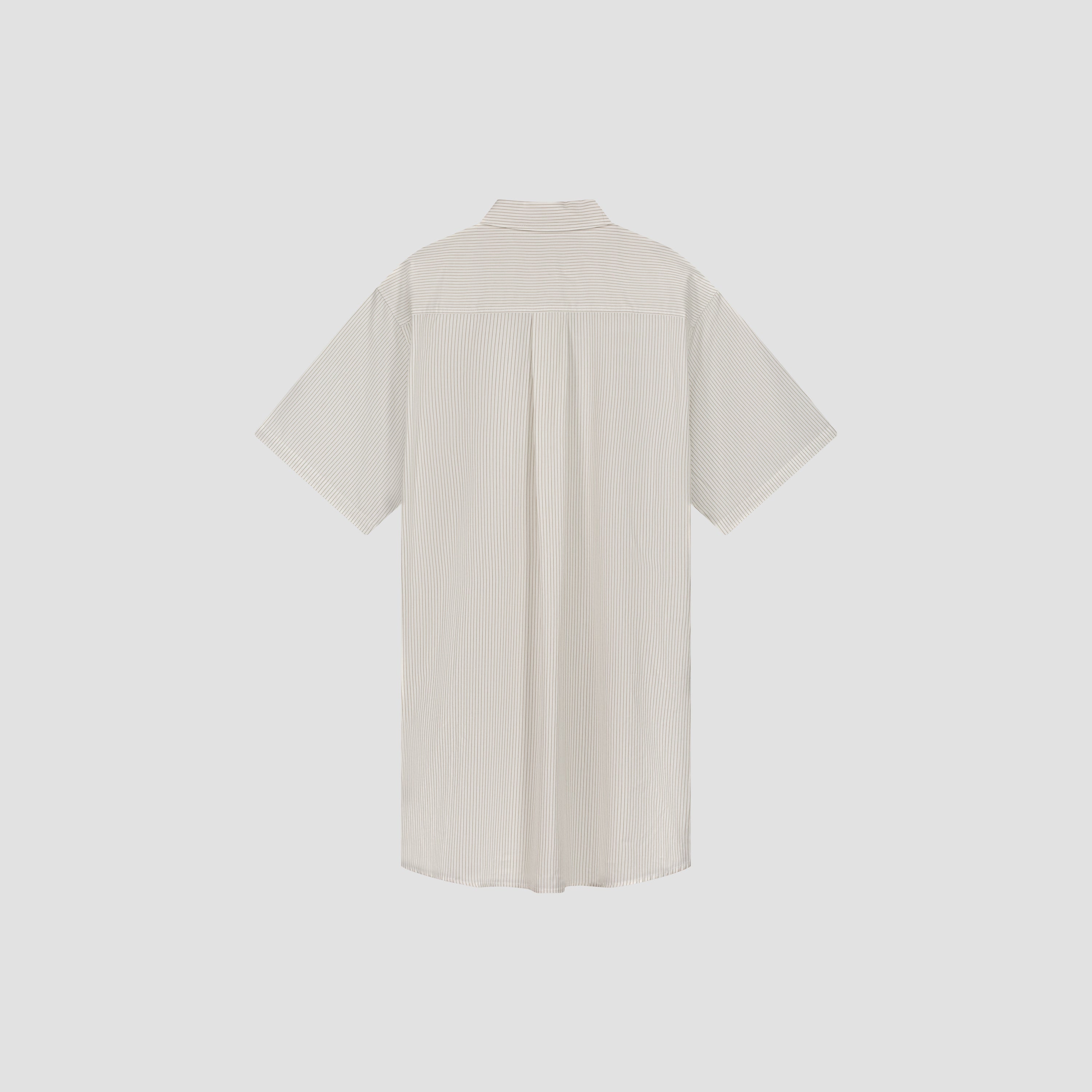 Stripe Shirt Dress - Off-White/Treehouse