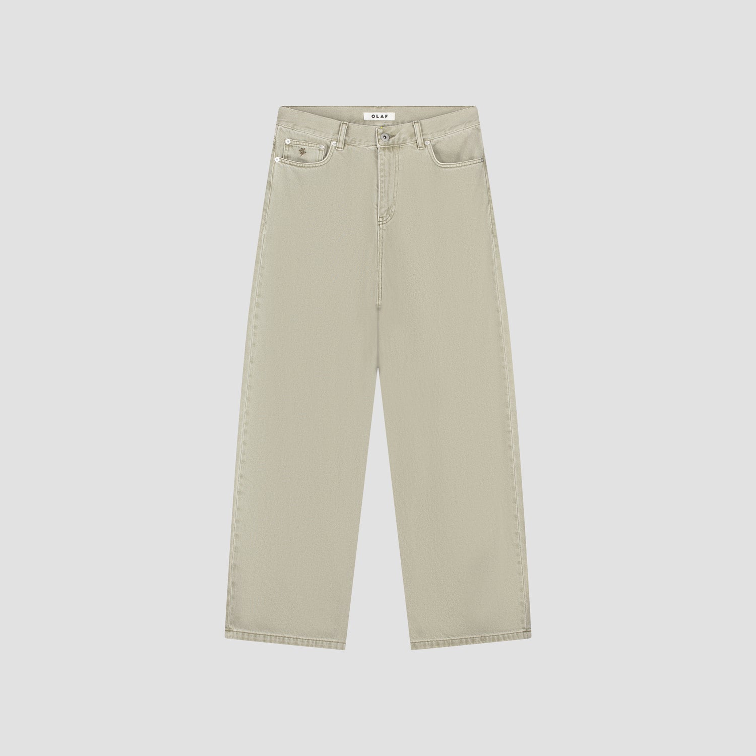 Monogram Barrel Leg Denim Pant - Treehouse