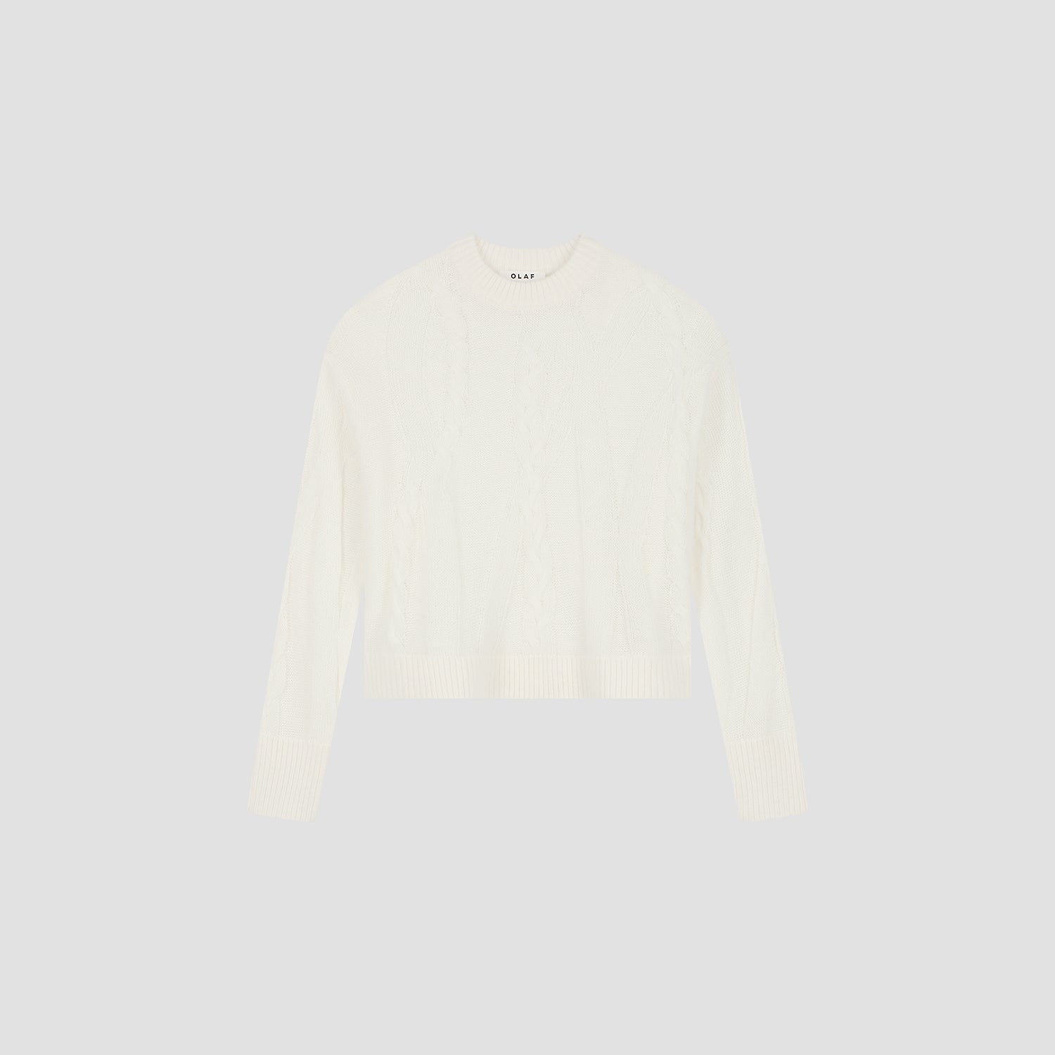 Cable Knitted Crewneck - Off White